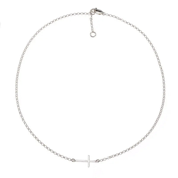 Side Cross Necklace - Citrus
