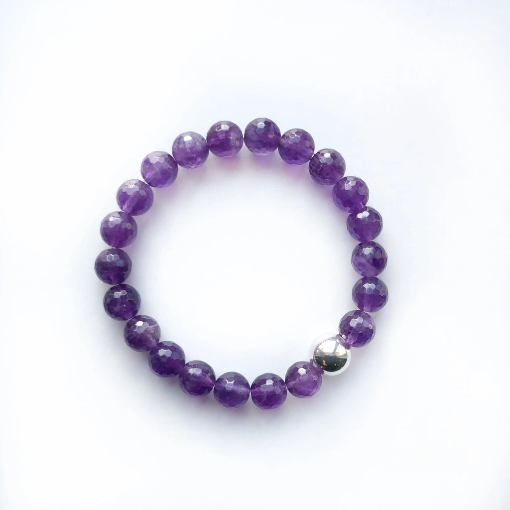 Amethyst Bracelet Stack - Citrus