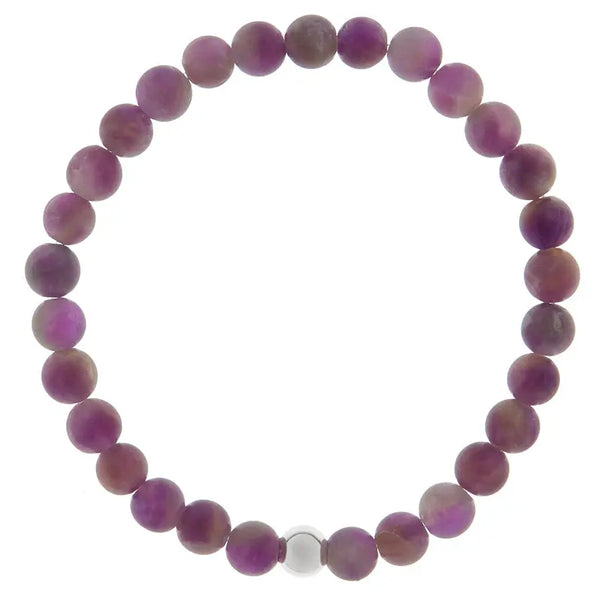 Frosted Amethyst Bracelet - Citrus