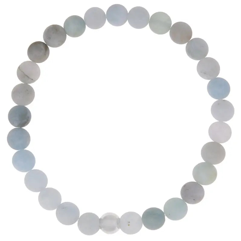 Frosted Aquamarine Bracelet - Citrus