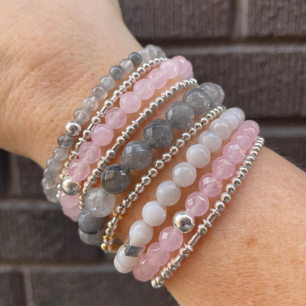 Rose Quartz Sparkle Bracelet - Citrus
