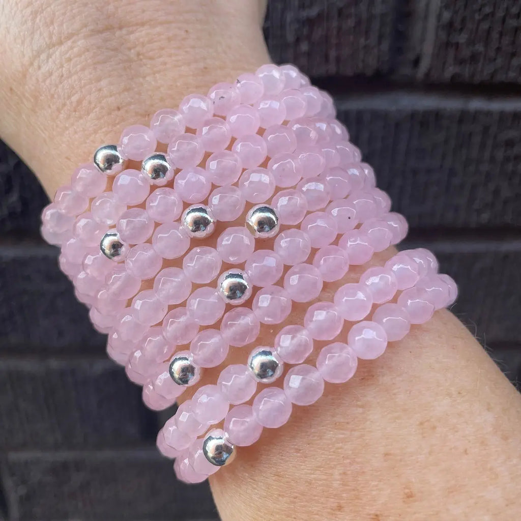 Rose Quartz Sparkle Bracelet - Citrus
