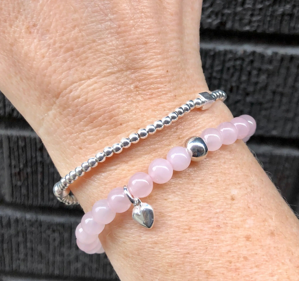 Rose Quartz Sweetheart Bracelet - Citrus