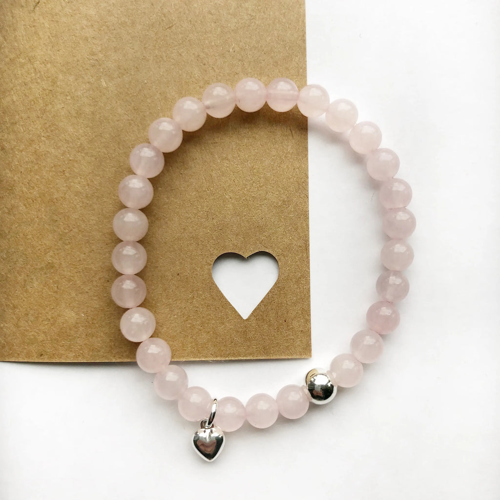 Rose Quartz Sweetheart Bracelet - Citrus