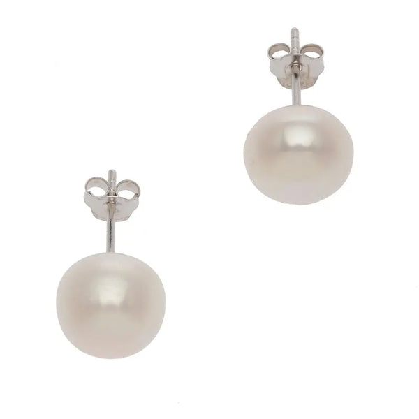 Large Pearl Earrings - Citrus