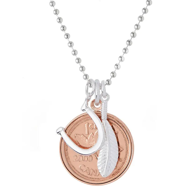 Lucky Penny Necklace - Citrus