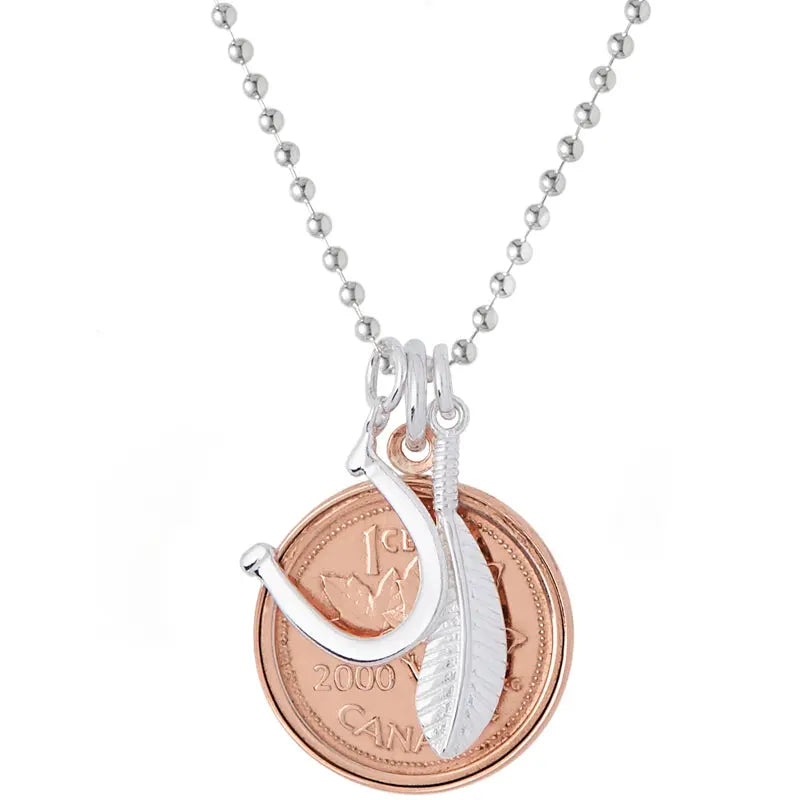 Lucky Penny Necklace - Citrus