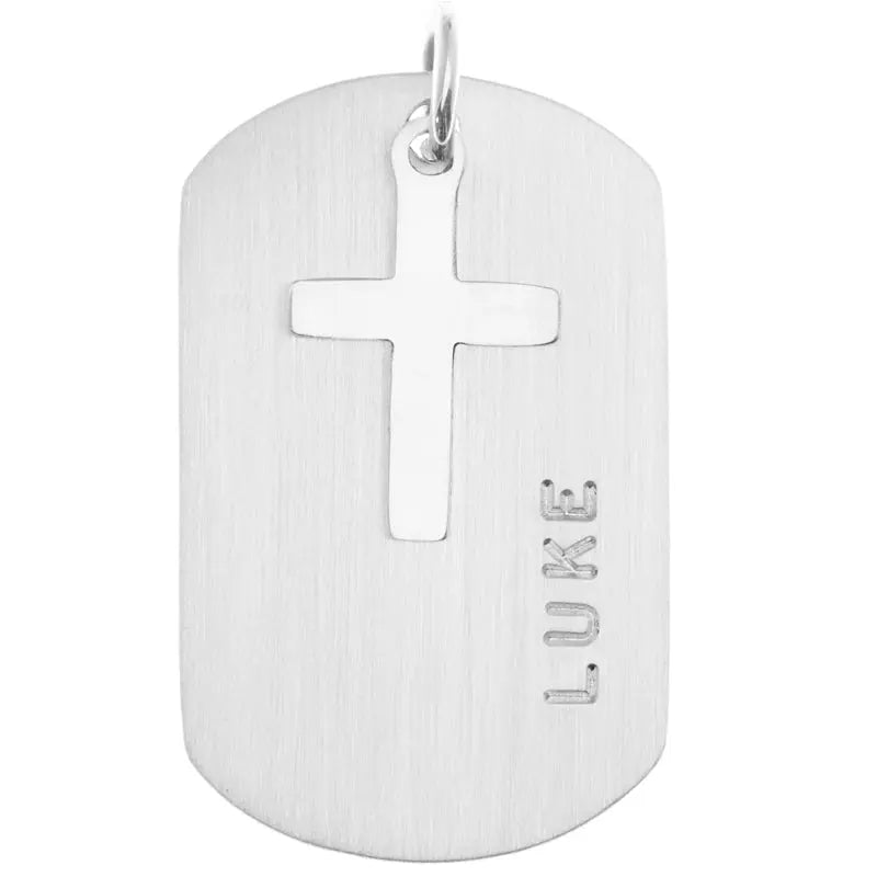 Peel Pendant with Cross - Citrus
