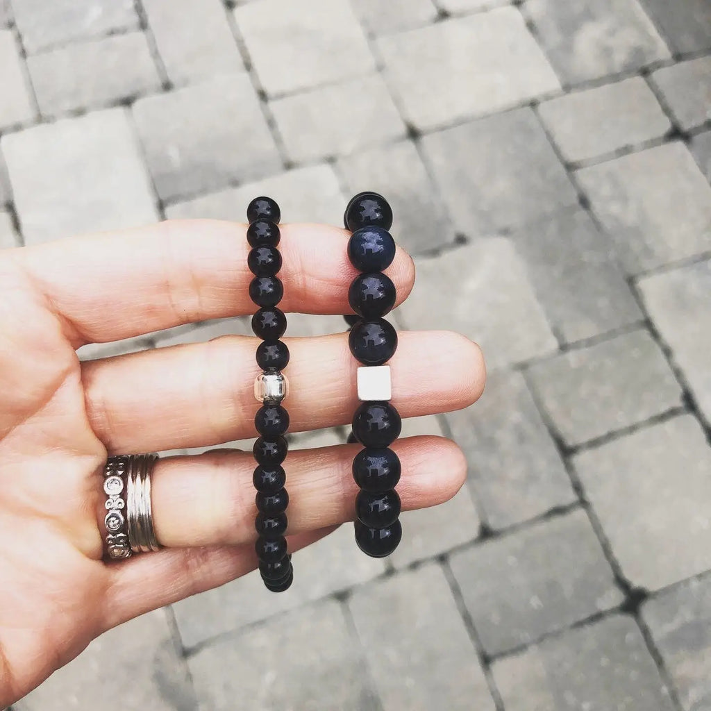 Tiger's Eye Couple Bracelets - Citrus