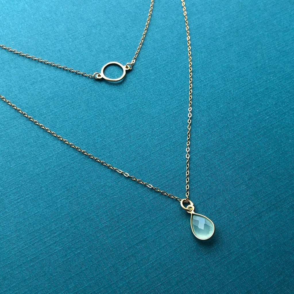 Golden Eternity Necklace - Citrus