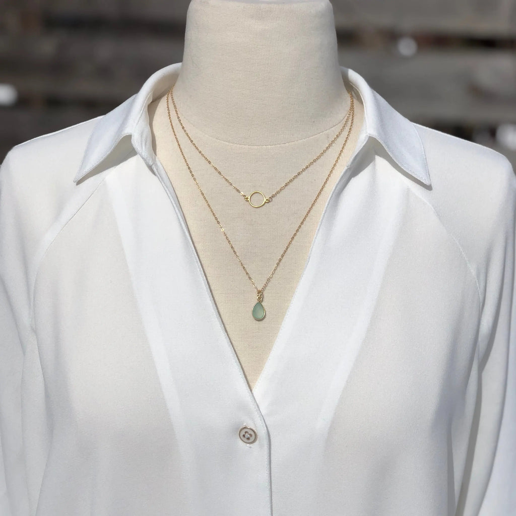 Golden Eternity Necklace - Citrus