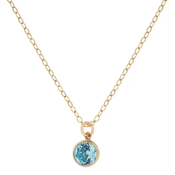 Aquamarine Sparkle Necklace - Citrus