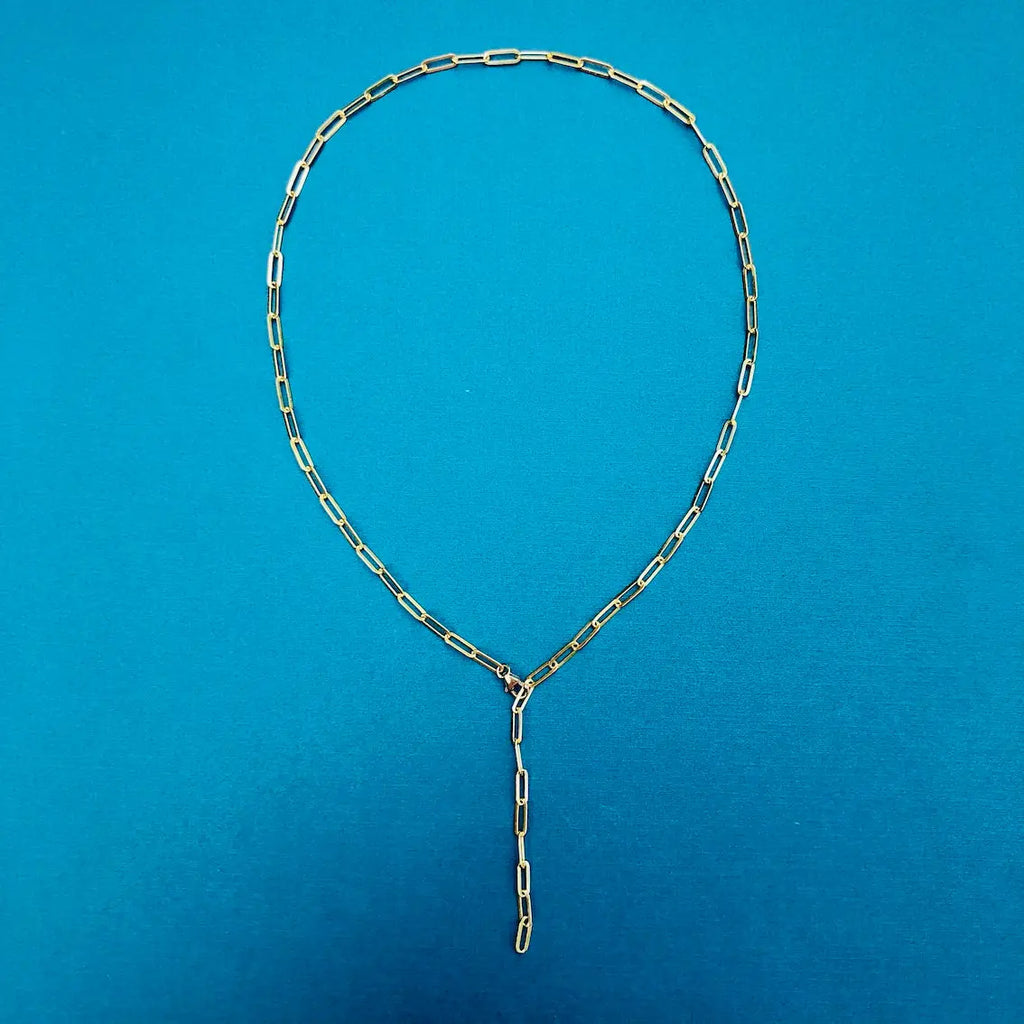 Gold Paperclip Chain - Citrus