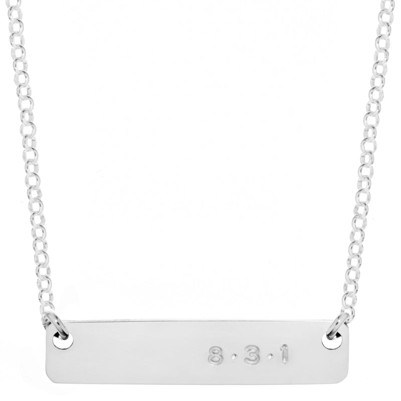 831 Mini Name Plate Necklace